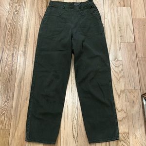 Imogene and Willie Liza pants. Army green with side buttons